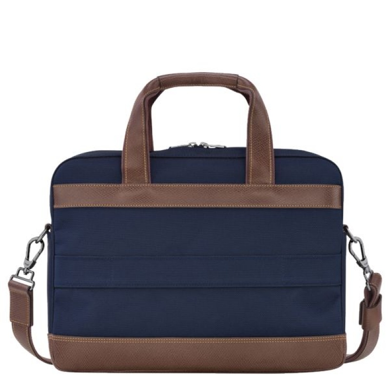 Blue Longchamp Boxford S Men's Briefcase | 54128-NAWM