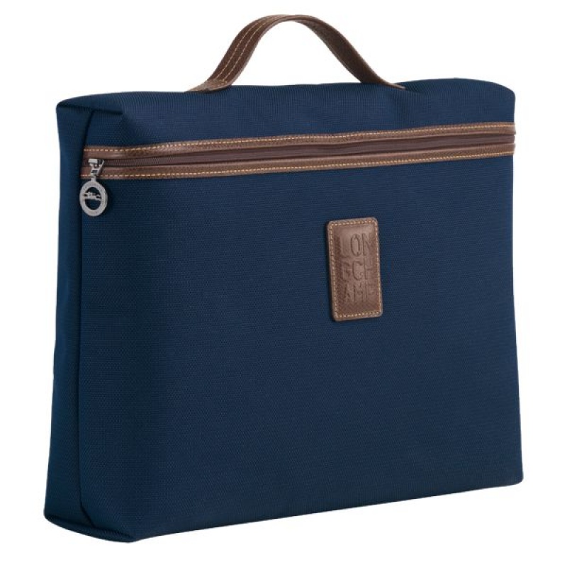 Blue Longchamp Boxford S Men's Briefcase | 25897-FXPQ