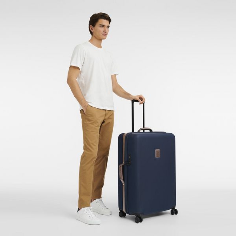 Blue Longchamp Boxford XL Men's Suitcases | 80516-VNCG