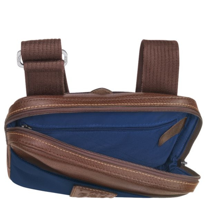 Blue Longchamp Boxford XS Men's Crossbody Bags | 49163-RBYX