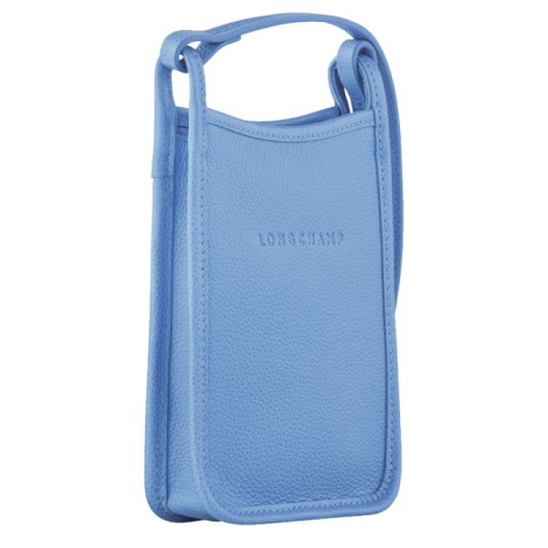 Blue Longchamp Le Foulonne Men's Phone Case | 68524-YNVK