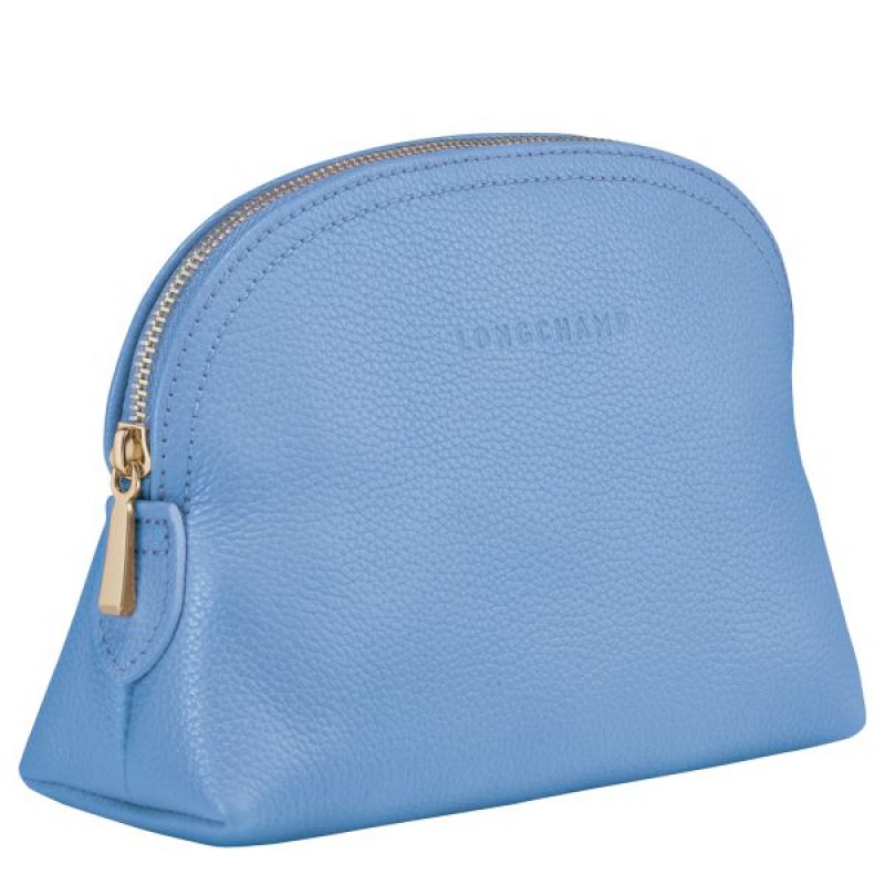 Blue Longchamp Le Foulonne Men's Pouches | 37469-SEXR