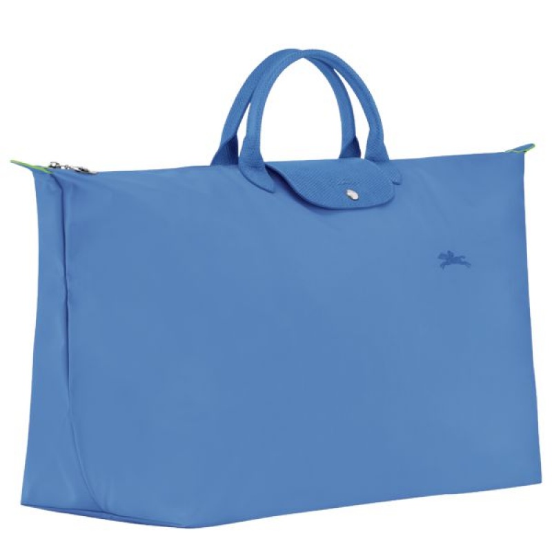 Blue Longchamp Le Pliage M Men's Travel Bags | 09124-FVST