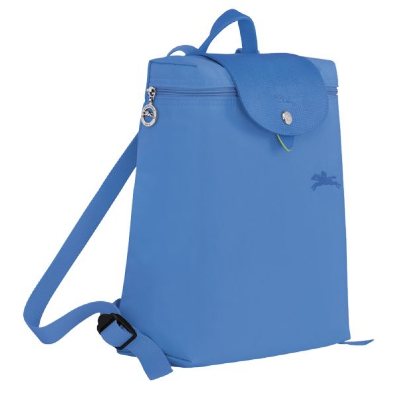 Blue Longchamp Le Pliage M Women's Backpacks | 69582-BOGD