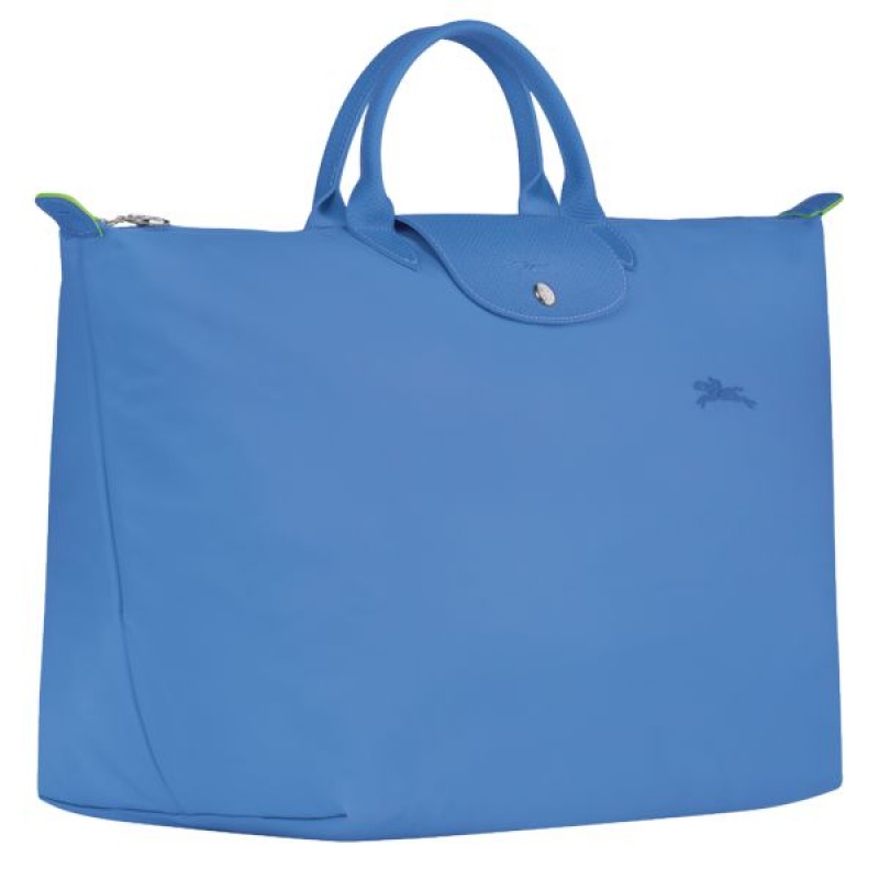 Blue Longchamp Le Pliage S Men's Travel Bags | 01593-RCYL