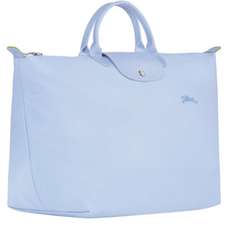 Blue Longchamp Le Pliage S Men's Travel Bags | 39628-OAYN