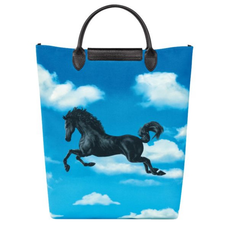 Blue Longchamp Toiletpaper M Men's Tote Bags | 08352-RUEP