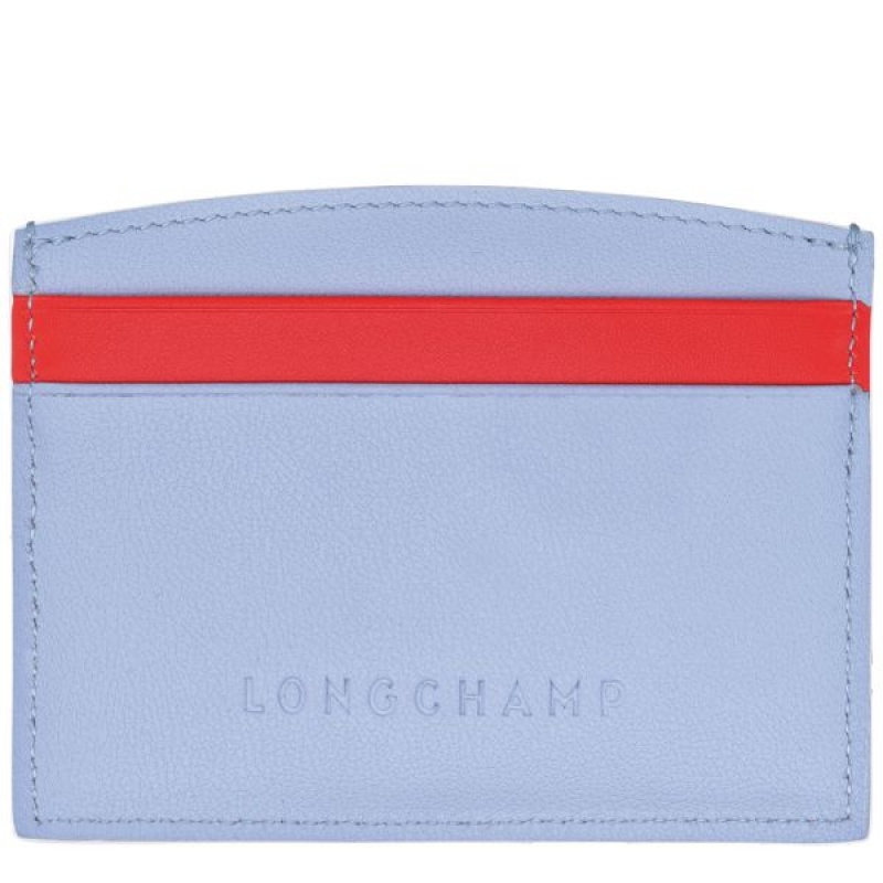 Blue / Red Longchamp Roseau Women's Cardholders | 58021-TSNB