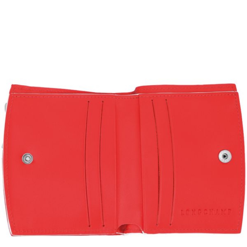 Blue / Red Longchamp Roseau Women's Wallets | 47591-BGWK