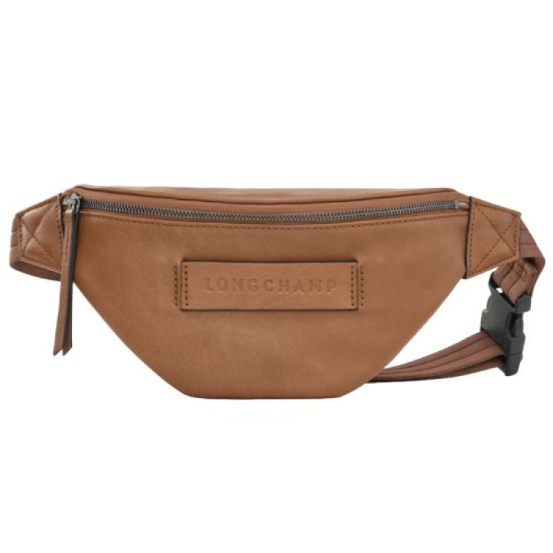 Brown Longchamp 3D Men\'s Belt Bags | 21756-LYWR