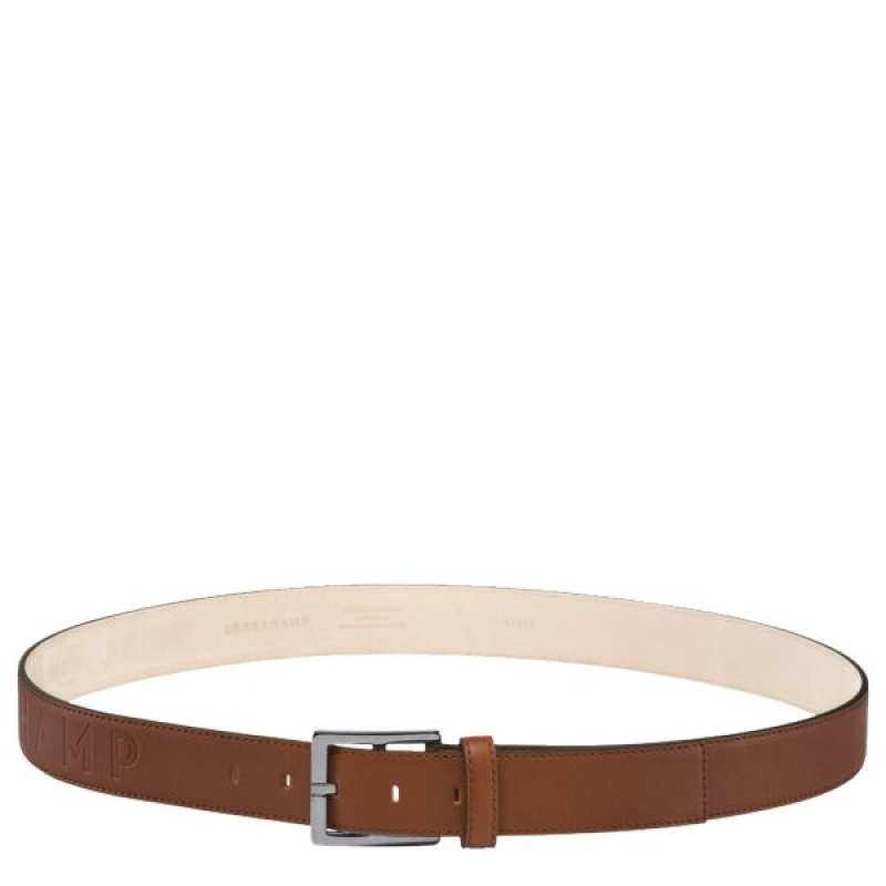 Brown Longchamp 3D Men\'s Belts | 27690-PGVI