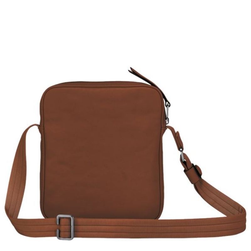 Brown Longchamp 3D XS Men's Crossbody Bags | 87106-OLEC