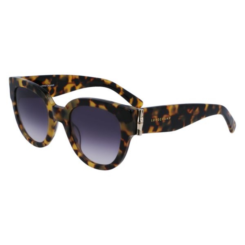 Brown Longchamp Acetate Women's Sunglasses | 75024-FWXH