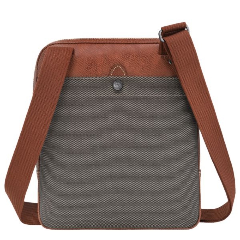 Brown Longchamp Boxford M Men's Crossbody Bags | 27906-KZPL