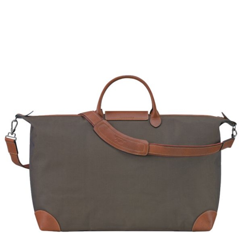 Brown Longchamp Boxford M Men's Travel Bags | 75901-AJSC