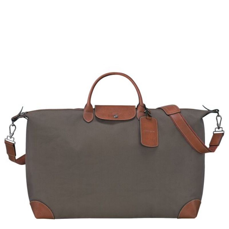 Brown Longchamp Boxford M Men's Travel Bags | 75901-AJSC