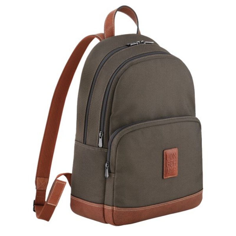 Brown Longchamp Boxford Men's Backpacks | 18729-YEMB