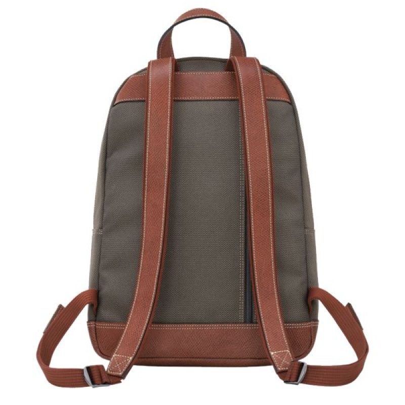 Brown Longchamp Boxford Men's Backpacks | 18729-YEMB