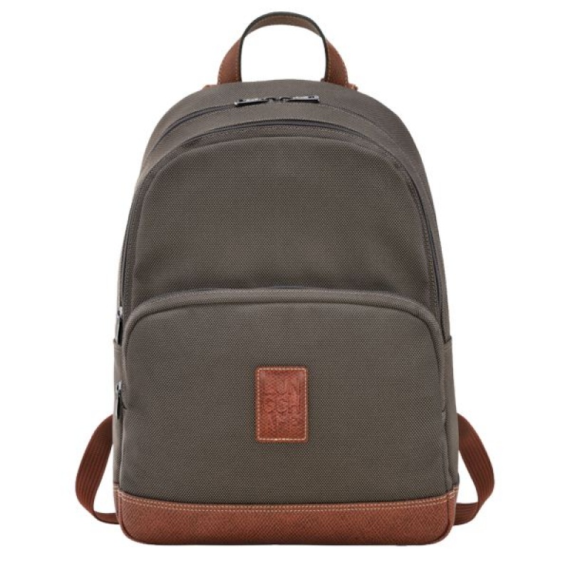 Brown Longchamp Boxford Men\'s Backpacks | 18729-YEMB