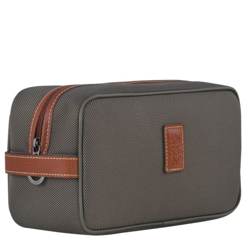 Brown Longchamp Boxford Men's Toiletry Bags | 94870-YMVX