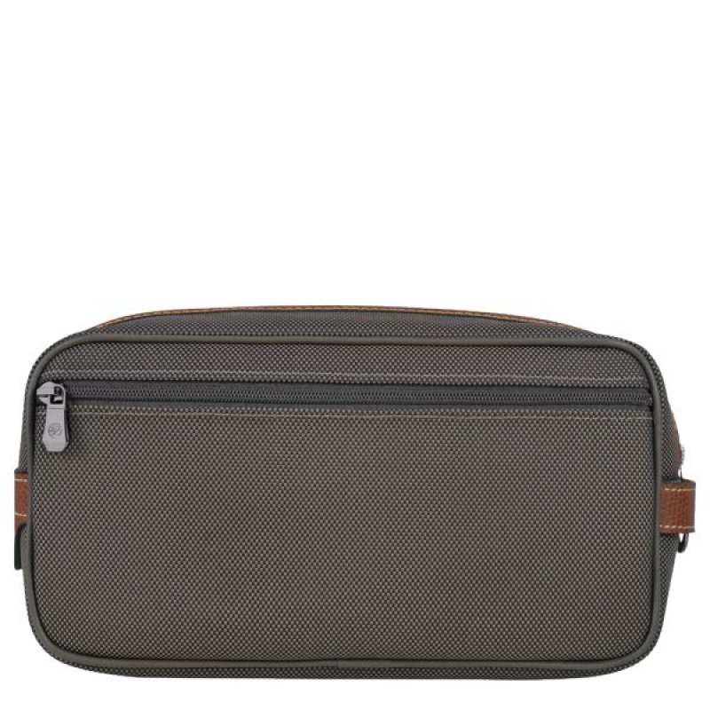 Brown Longchamp Boxford Men's Toiletry Bags | 94870-YMVX