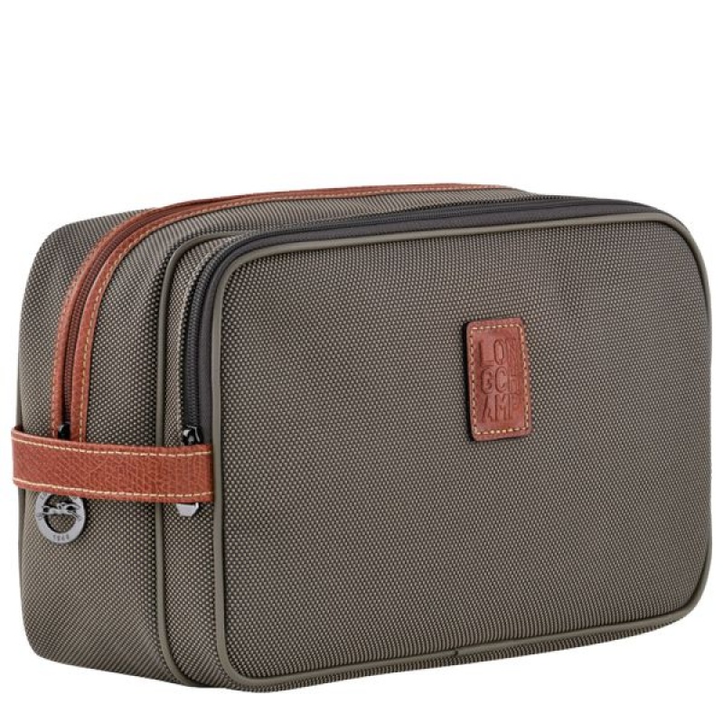 Brown Longchamp Boxford Men's Toiletry Bags | 47591-LEPI