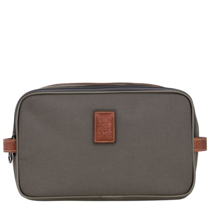 Brown Longchamp Boxford Men's Toiletry Bags | 47591-LEPI