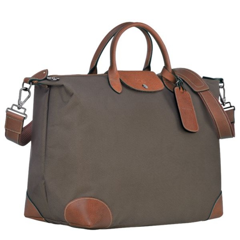 Brown Longchamp Boxford S Men's Travel Bags | 47815-CDWY