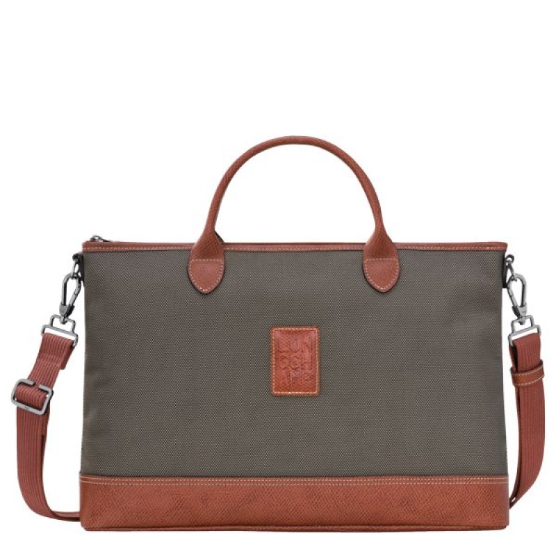 Brown Longchamp Boxford S Women's Briefcase | 60391-JIOS