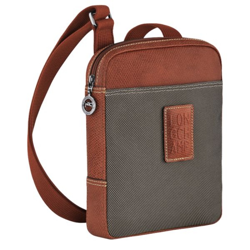 Brown Longchamp Boxford XS Men's Crossbody Bags | 73906-SRYQ