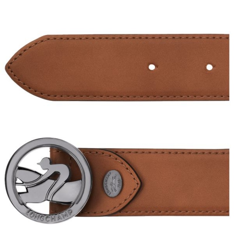 Brown Longchamp Box-trot Men's Belts | 96028-ZNQH