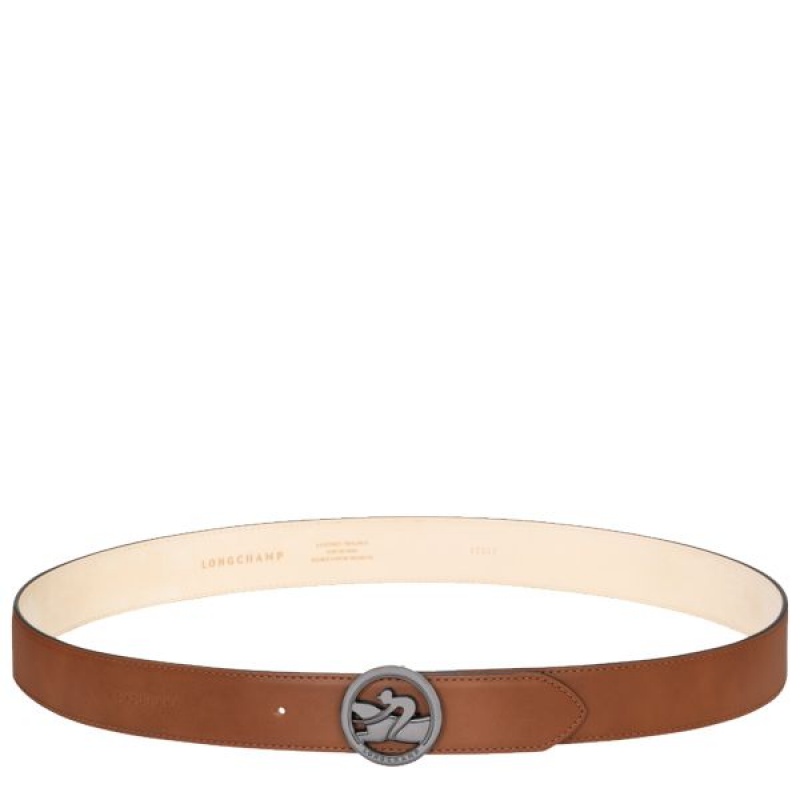 Brown Longchamp Box-trot Men\'s Belts | 96028-ZNQH