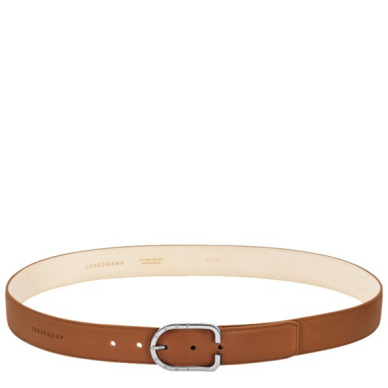 Brown Longchamp Le Foulonne Men\'s Belts | 71385-ZANL