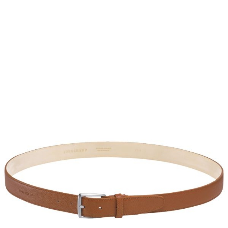 Brown Longchamp Le Foulonne Men's Belts | 31945-GBJR