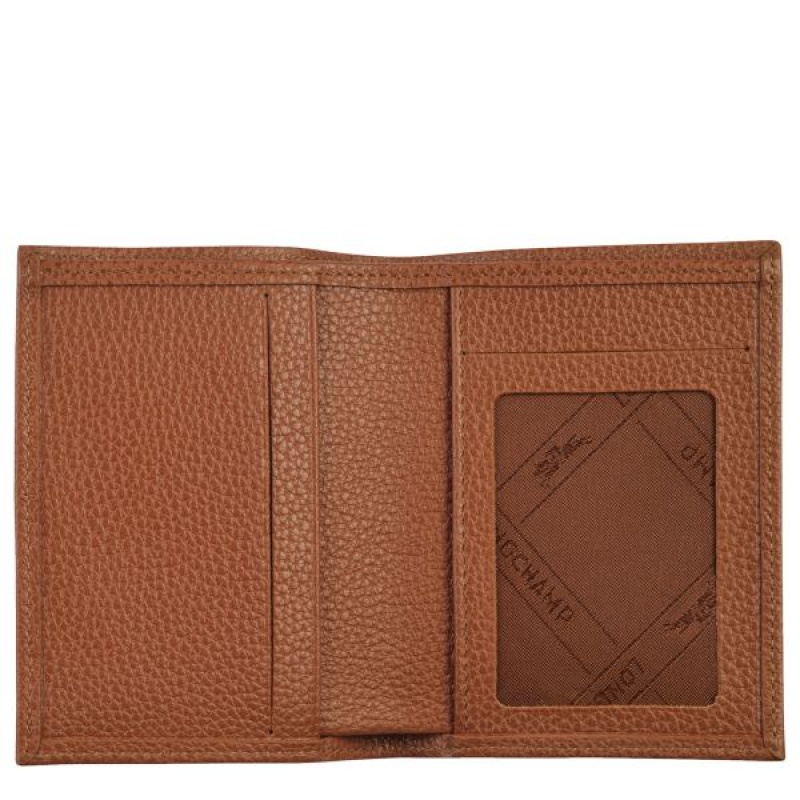 Brown Longchamp Le Foulonne Men's Cardholders | 06748-BJQG