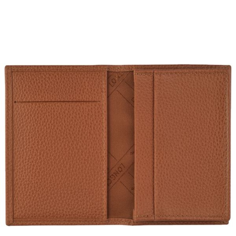 Brown Longchamp Le Foulonne Men's Cardholders | 36482-AXCQ