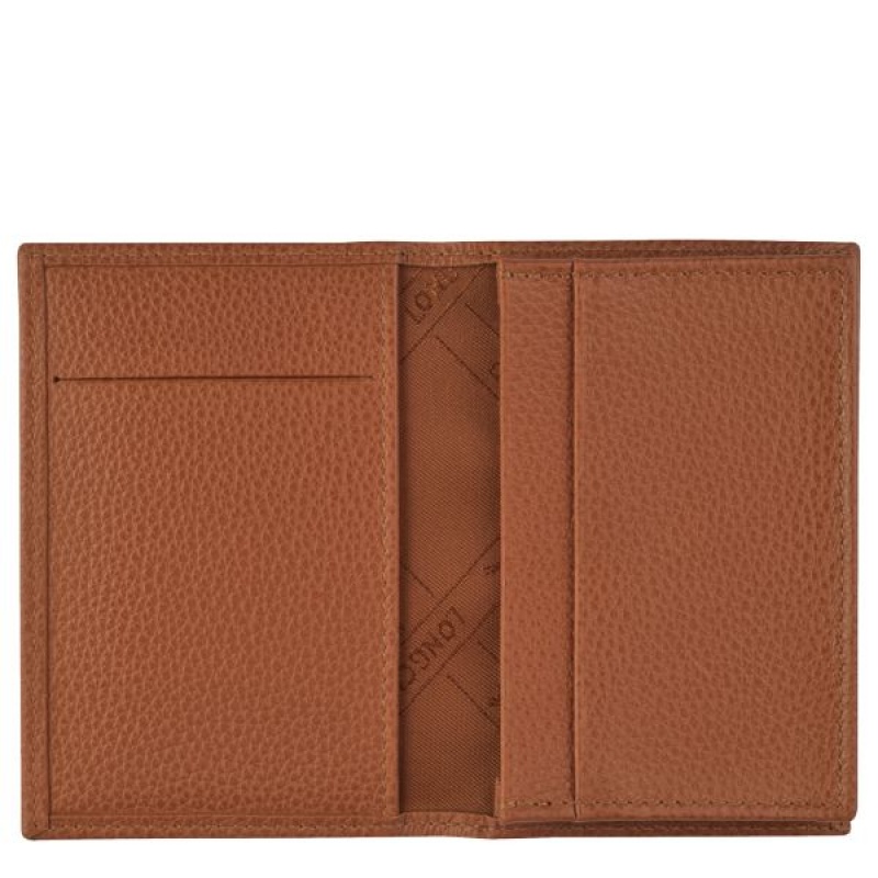 Brown Longchamp Le Foulonne Men's Cardholders | 36482-AXCQ