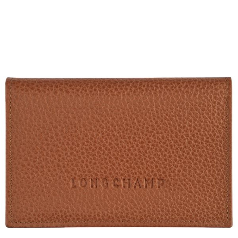 Brown Longchamp Le Foulonne Men\'s Cardholders | 36482-AXCQ