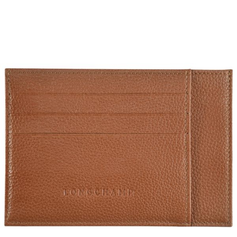 Brown Longchamp Le Foulonne Men\'s Cardholders | 24653-KFNL