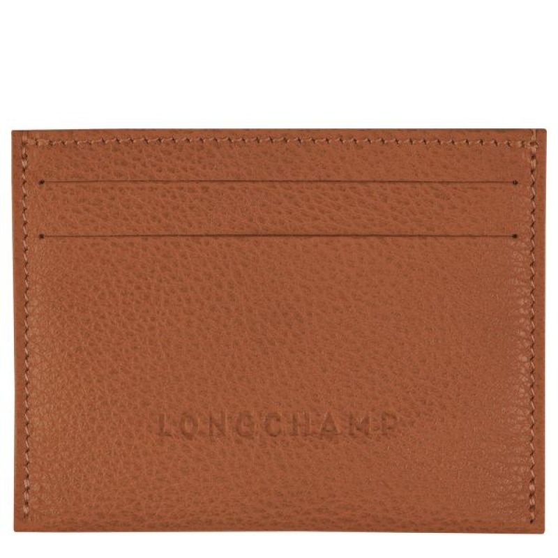 Brown Longchamp Le Foulonne Men's Cardholders | 84710-HNUC