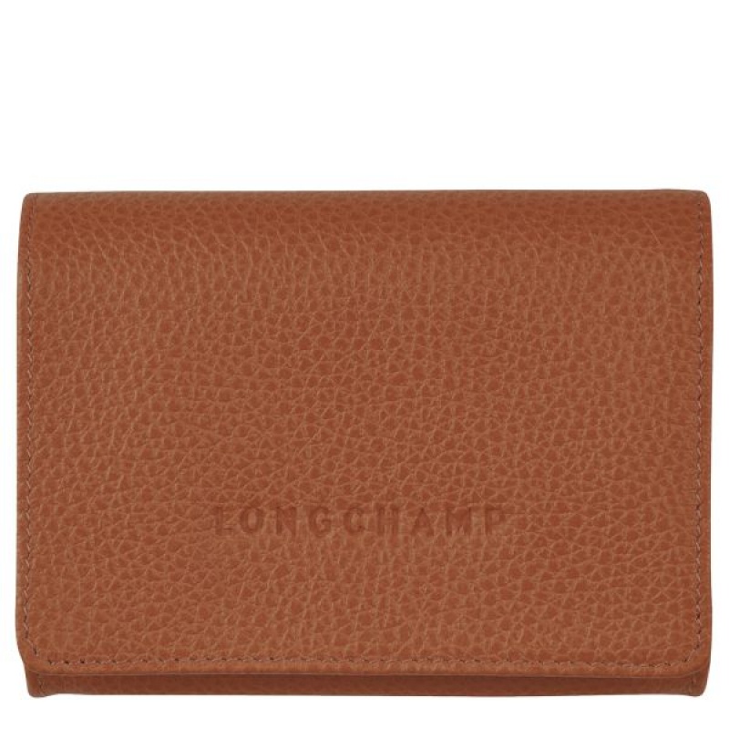 Brown Longchamp Le Foulonne Men's Coin Purses | 52834-AGXP