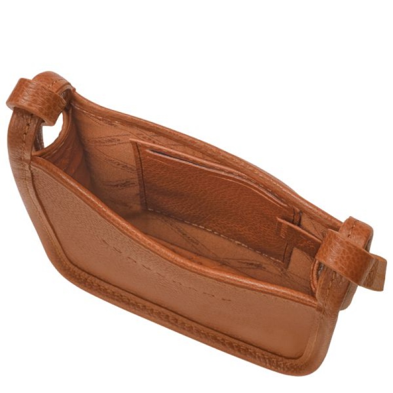 Brown Longchamp Le Foulonne Men's Phone Case | 37541-XCGQ