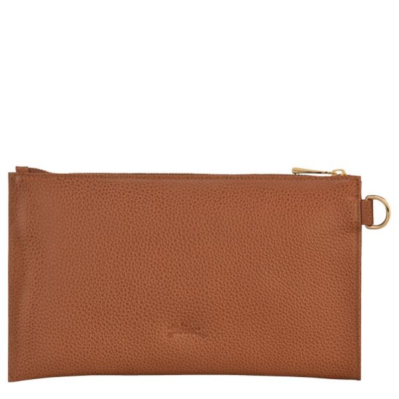 Brown Longchamp Le Foulonne Men's Pouches | 15238-KGVP