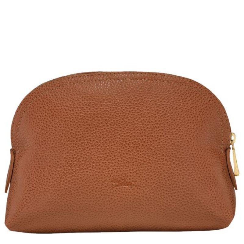 Brown Longchamp Le Foulonne Men's Pouches | 71250-JTQX