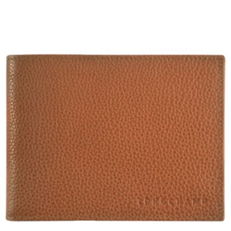 Brown Longchamp Le Foulonne Men's Wallets | 95734-IOQY