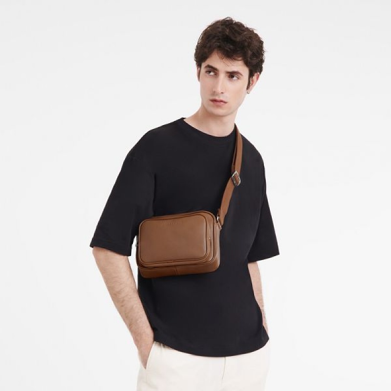 Brown Longchamp Le Foulonne S Men's Mini Bags | 70643-MNDB