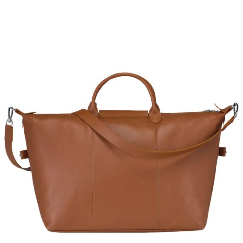 Brown Longchamp Le Foulonne S Women's Travel Bags | 90134-MHSC