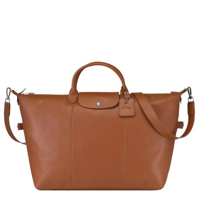 Brown Longchamp Le Foulonne S Women's Travel Bags | 90134-MHSC