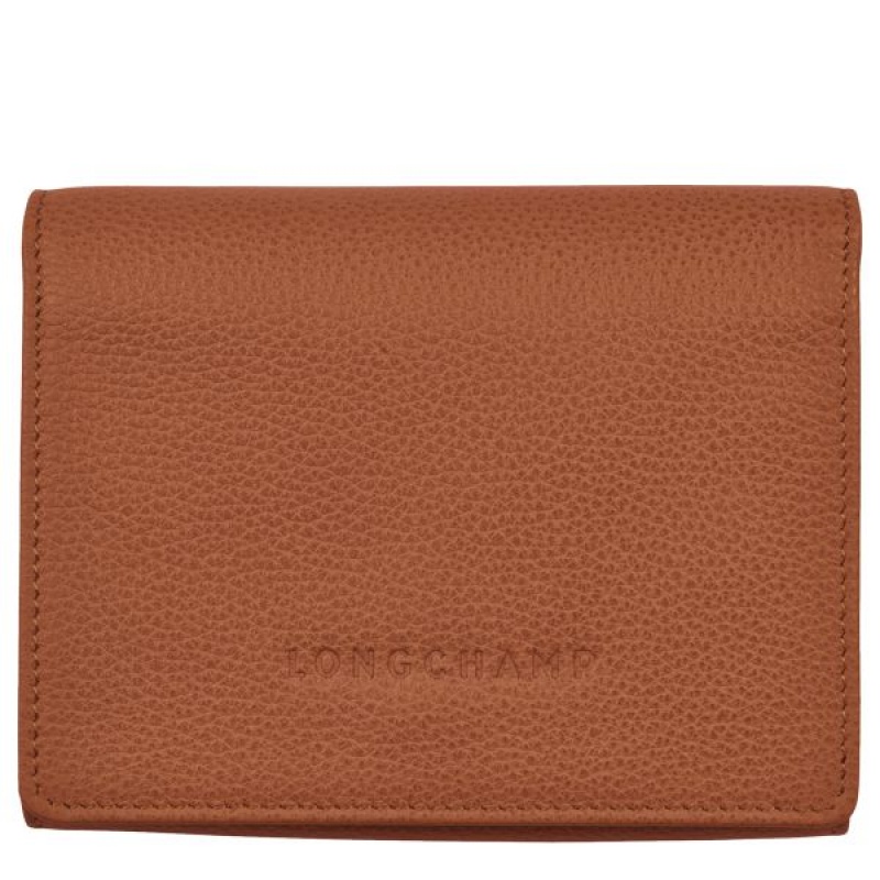 Brown Longchamp Le Foulonne Women's Wallets | 19736-BWQE