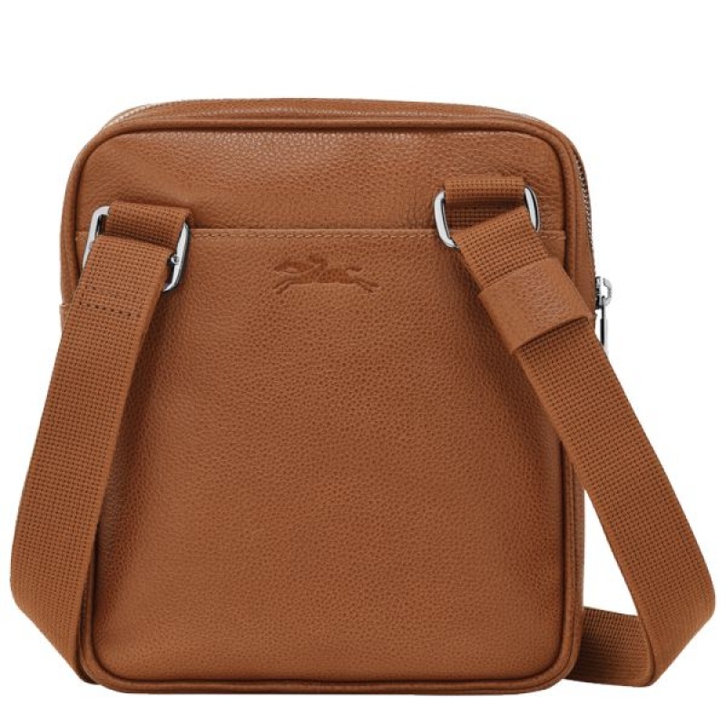 Brown Longchamp Le Foulonne XS Men's Crossbody Bags | 74381-MCDZ